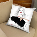 Rose Sil Vous Plait Throw Pillow By Alison Gordon