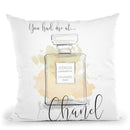 You Had Me At Chanel Yellow Throw Pillow By Alison Gordon