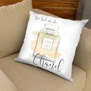 You Had Me At Chanel Yellow Throw Pillow By Alison Gordon