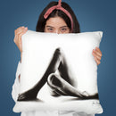 Nude Woman Charcoal Study 50 Throw Pillow By Ashvin Harrison