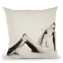 Nude Woman Charcoal Study 59 Throw Pillow By Ashvin Harrison