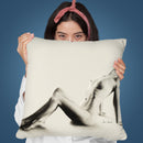 Nude Woman Charcoal Study 59 Throw Pillow By Ashvin Harrison