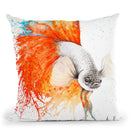 Orange Splice Gourami Throw Pillow By Ashvin Harrison
