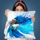 Phthalo Fish Tail Throw Pillow By Ashvin Harrison