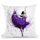Purple Rain Ballet Throw Pillow By Ashvin Harrison