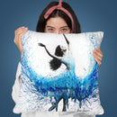 Sound Wave Dancer Ballerina Throw Pillow By Ashvin Harrison