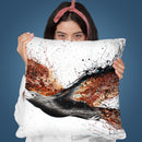 Western Eagle Whew Throw Pillow By Ashvin Harrison