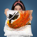Night Fire Dance Throw Pillow By Ashvin Harrison