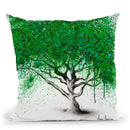 Green Breeze Tree Throw Pillow By Ashvin Harrison