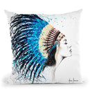 Her Feathers Throw Pillow By Ashvin Harrison