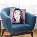 Her Purpura Throw Pillow By Ashvin Harrison