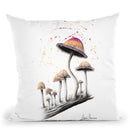 Mushroom Dance Throw Pillow By Ashvin Harrison
