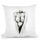 Nude Woman Charcoal Study 67 Throw Pillow By Ashvin Harrison