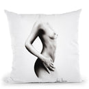 Nude Woman Charcoal Study 70 Throw Pillow By Ashvin Harrison