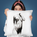 Nude Woman Charcoal Study 71 Throw Pillow By Ashvin Harrison
