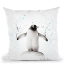 Penguin Parade Throw Pillow By Ashvin Harrison