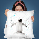 Penguin Parade Throw Pillow By Ashvin Harrison