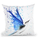 Blue Freedom Flight Throw Pillow By Ashvin Harrison