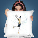 Roger Federer Inspired- Maestro Throw Pillow By Ashvin Harrison