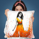 Electric Flame Throw Pillow By Ashvin Harrison