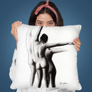 Existential Woman Ix Throw Pillow By Ashvin Harrison