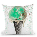 Mint And Chocolate Throw Pillow By Ashvin Harrison