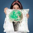 Mint And Chocolate Throw Pillow By Ashvin Harrison