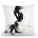 Nude Woman Charcoal Study 38 Throw Pillow By Ashvin Harrison