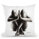 Nude Woman Charcoal Study 48 Throw Pillow By Ashvin Harrison