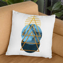 Water Sky Geometric Throw Pillow By Blakely Bering