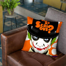 A Clockwork Joker Throw Pillow By Butche Billy