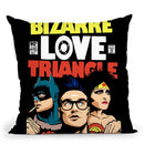 Bizarre Love Triangle Throw Pillow By Butche Billy