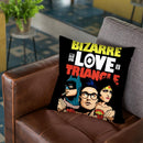 Bizarre Love Triangle Throw Pillow By Butche Billy