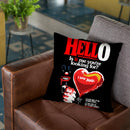 Hello Throw Pillow By Butche Billy