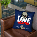 Love Hurts Throw Pillow By Butche Billy