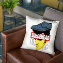 Suede Head Throw Pillow By Butche Billy
