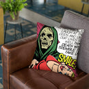 Death Will Tremble Throw Pillow By Butche Billy
