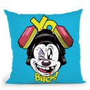 Breaking Rat Throw Pillow By Butche Billy