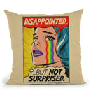 Disappointed Throw Pillow By Butche Billy