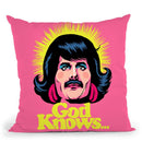 God Knows Throw Pillow By Butche Billy