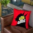 Half Devil Half Goddess Throw Pillow By Butche Billy