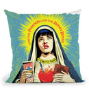 The Pulp Virgin Throw Pillow By Butche Billy