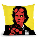 The Red Hand Throw Pillow By Butche Billy