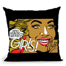 The Running Girls Throw Pillow By Butche Billy