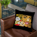 The Running Girls Throw Pillow By Butche Billy