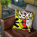 Kicking Death Throw Pillow By Butche Billy