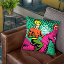 Post-Punk Aqua2 Throw Pillow By Butche Billy