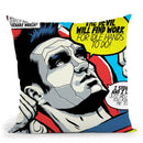 Post-Punk Devil-Tee Throw Pillow By Butche Billy