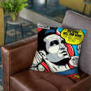 Post-Punk Devil-Tee Throw Pillow By Butche Billy