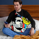 Post-Punk Devil-Tee Throw Pillow By Butche Billy